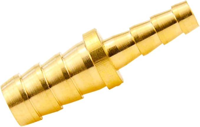 Beduan Brass Reducer Hose Barb Fitting, 3/8