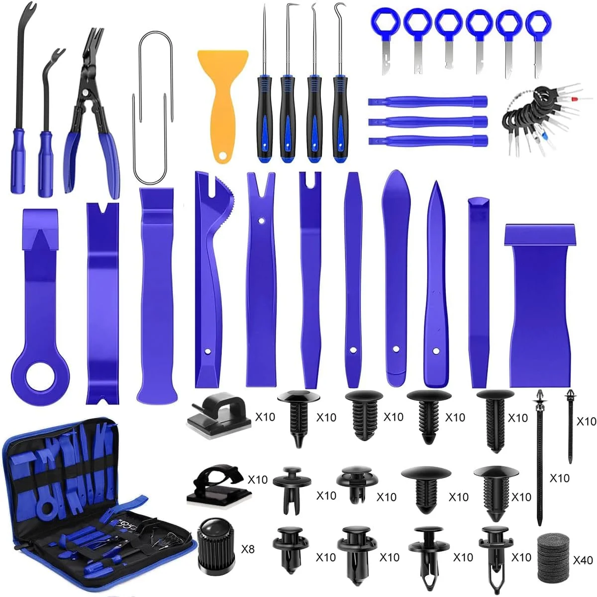 Beduan beduan 250 Pcs Trim Removal Tool, Pry Kit