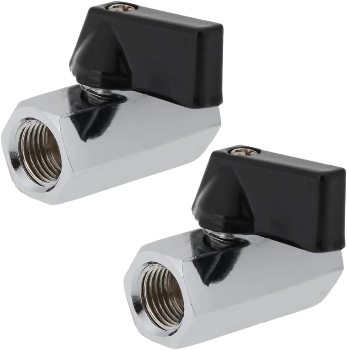 Beduan 2PCS Brass Mini Ball Valve 1/4 NPT