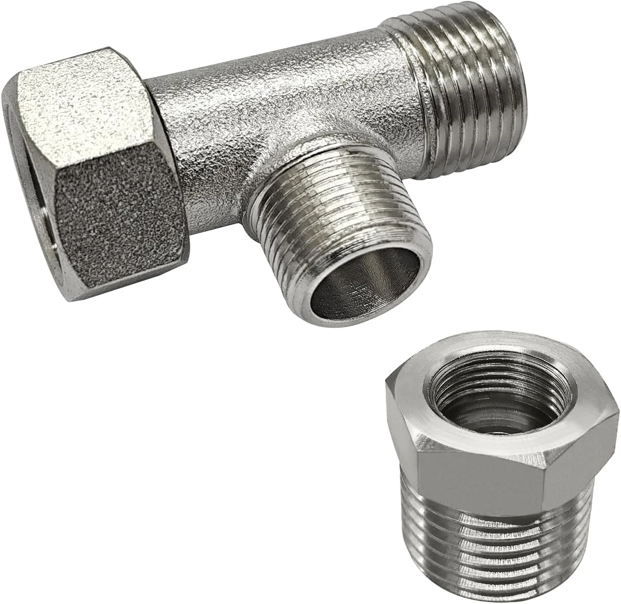 Beduan Brass Angle Stop Add-A-Tee Valve Compression Tee