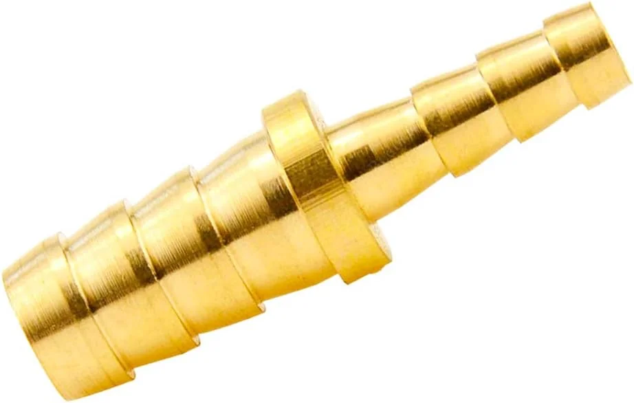 Beduan Brass Reducer Hose Barb Fitting, 3/8 