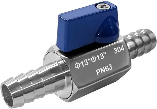 Beduan 1/2” Hose ID Barb Ball Valve 304