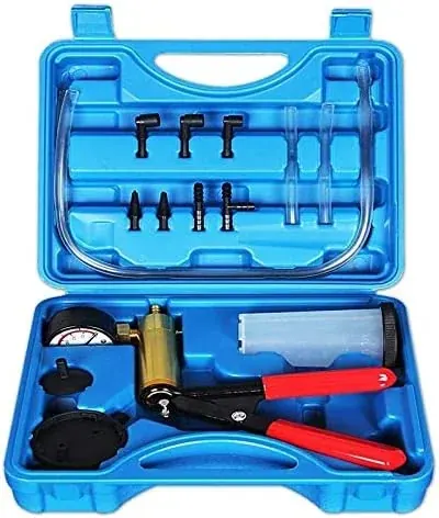 Beduan 16pcs Brake Bleeder Kit Hand Held Vacuum