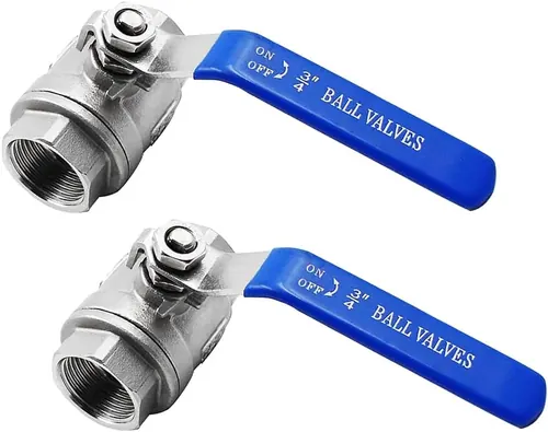 Beduan 2 Pcs Stainless Ball Valve 3/4" NPT