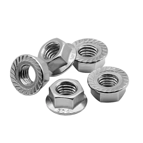 Beduan 3/8"-16 Serrated Flange Hex Lock Nuts 304