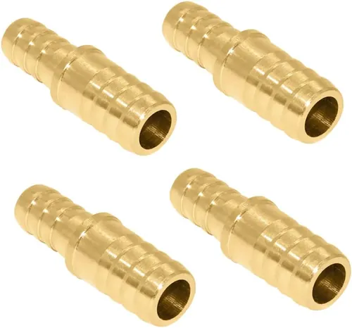 Beduan Brass Hose Reducer, 3/8" to 5/16" Barb