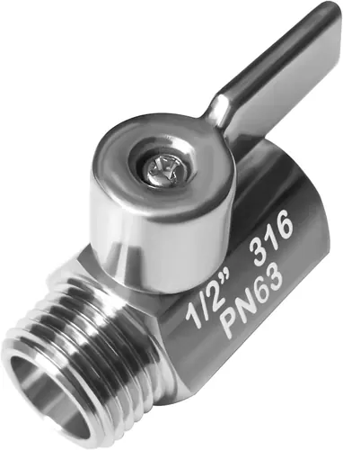 Beduan Mini Ball Valve Stainless Steel(316) 1/2" NPT