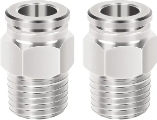 Beduan Pneumatic BPC Nickel-Plated Brass Push to Connect