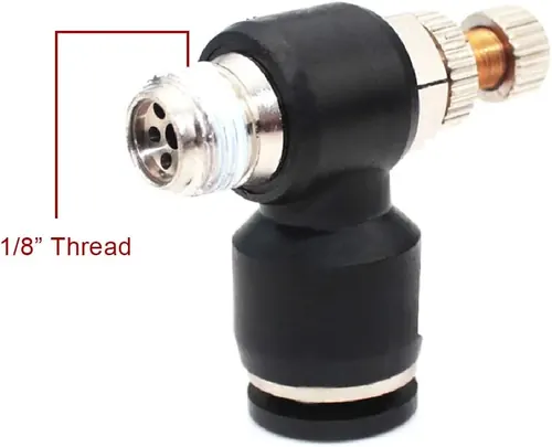 Beduan Pneumatic Push to Connect Air Flow Control Valve, 6 mm OD x 1/4" Male