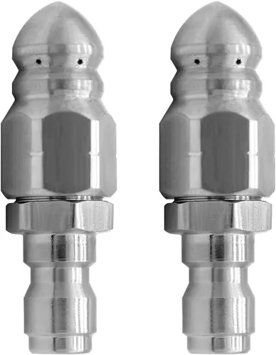 Beduan Pressure Washer Sewer Jetter Nozzles, Stainless Steel, 3 Types