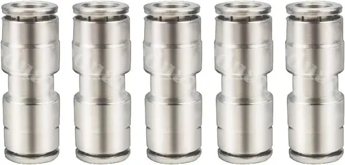 Beduan Push to Connect Fitting 1/4" OD Nickel-Plated