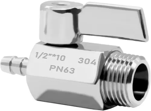 Beduan Stainless Steel 3/8" Hose Barb x 1/2"