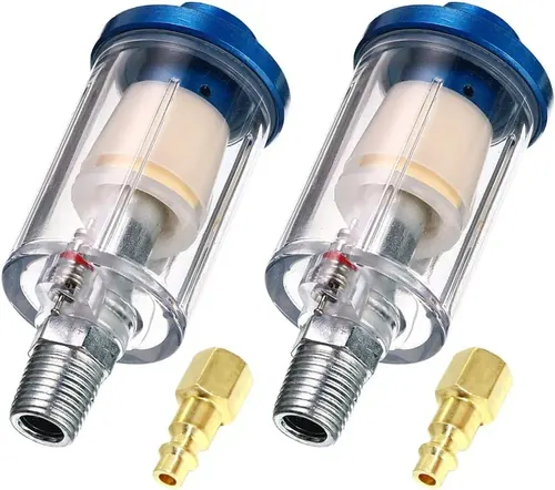 Beduan Water Oil Separator Filter, 1/4" NPT Male